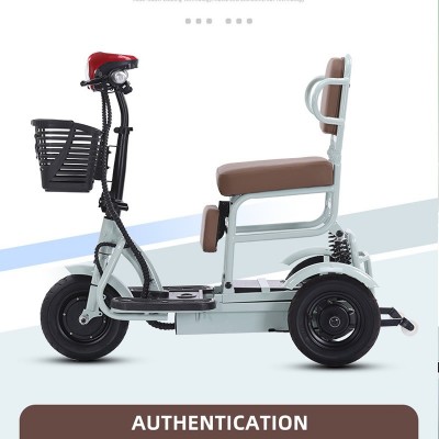 Folding Lightweight Electric Tricycle for Seniors Portable 3 Wheel Scooter for Elderly Mobility