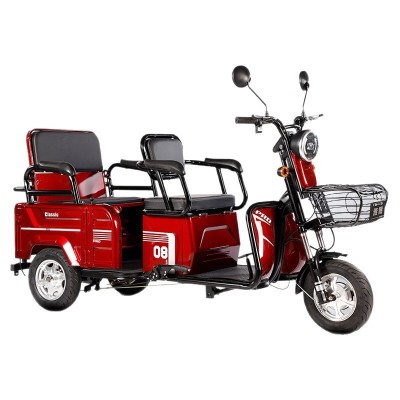 48V 500KG Load Electric Three-Wheeler for Home Passenger & Cargo Dual Use