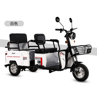 48V 500KG Load Electric Three-Wheeler for Home Passenger & Cargo Dual Use