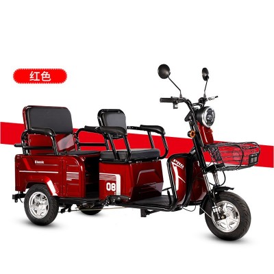 48V 500KG Load Electric Three-Wheeler for Home Passenger & Cargo Dual Use
