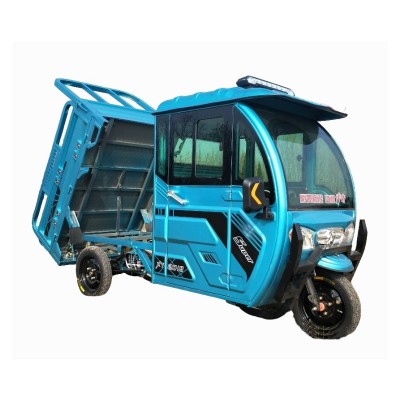 Semi-Enclosed Electric 3-Wheeler 50-70km Range 35° Climbing Passenger & Hauling Vehicle